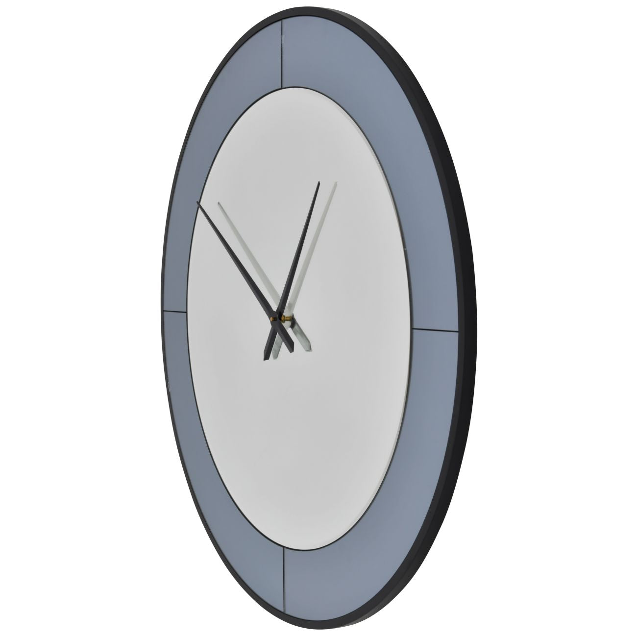 Two Tone Mirrored Round Clock